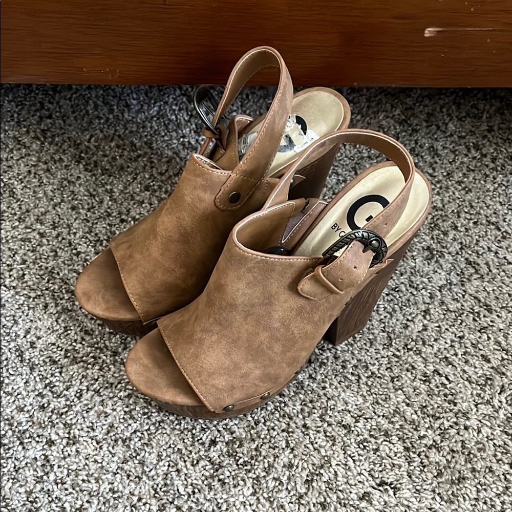 Brown Block Heels
